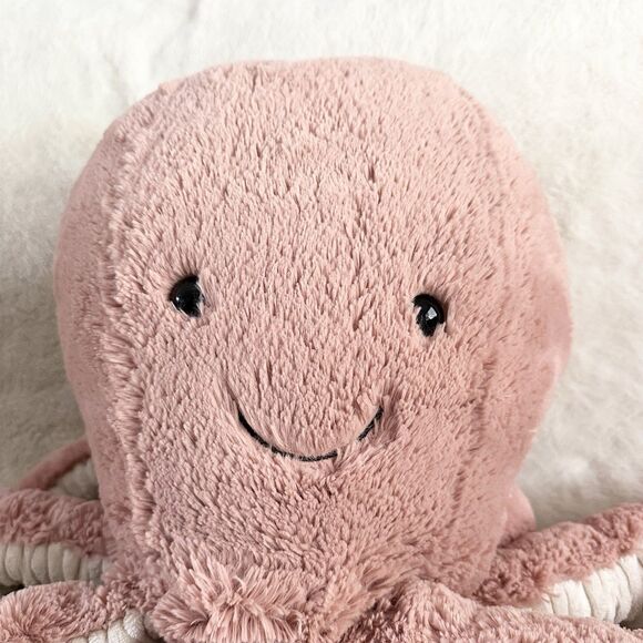 Jellycat London Really Big Odell Octopus Plush Large Huge 37” Long Pink Stuffed - Picture 2 of 8